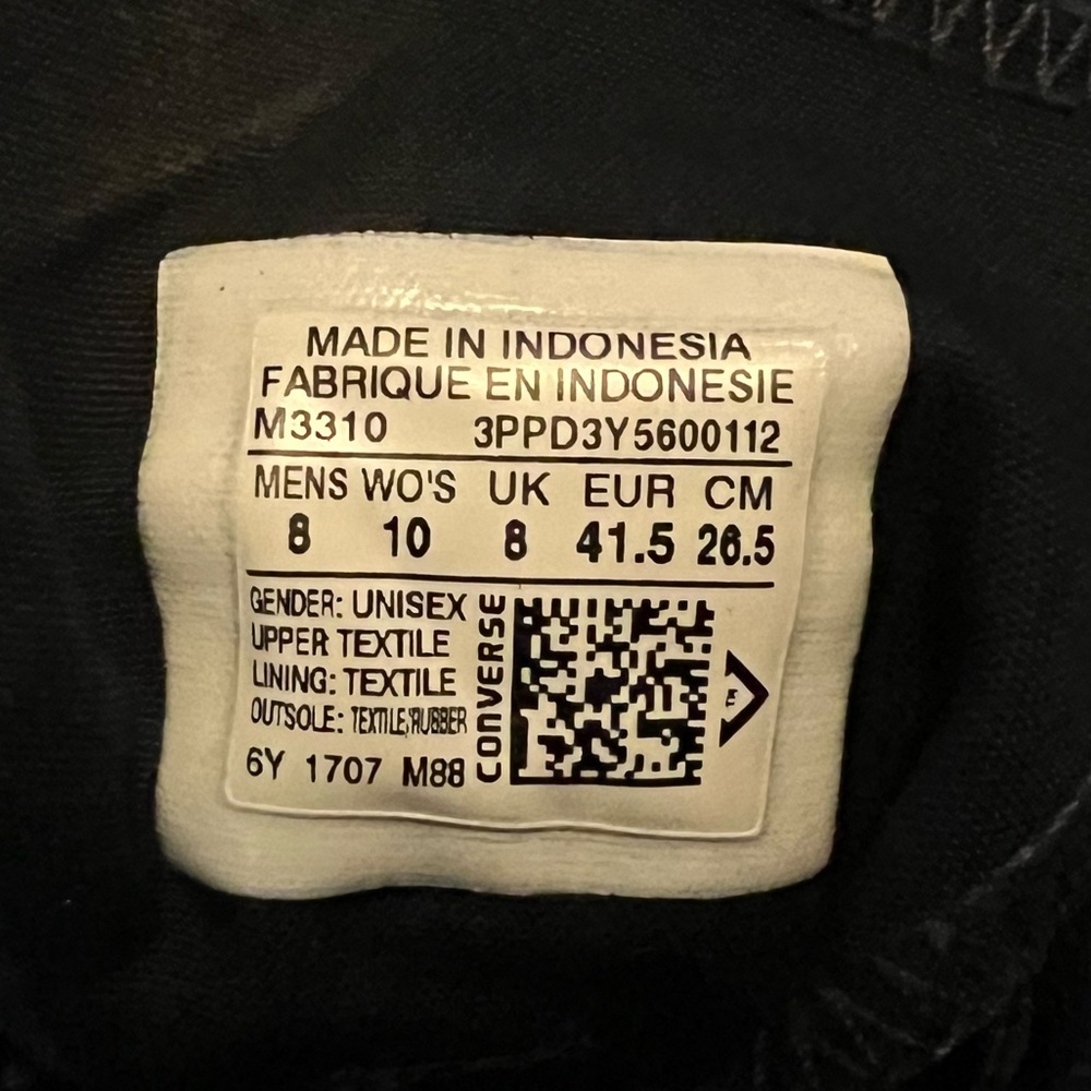 Black Converse High Top Sneakers - Picture 14 of 14